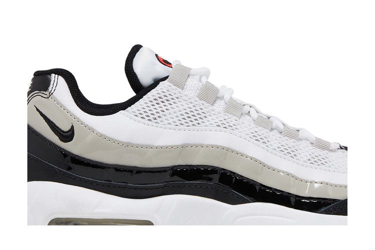 Nike Air Max 95 White Light Iron Ore Black Patent (Women's)