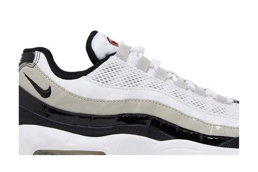 Nike Air Max 95 White Light Iron Ore Black Patent (Women's)