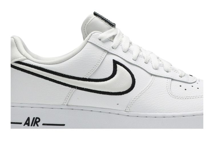 Nike Air Force 1 Low White Black Outline Swoosh