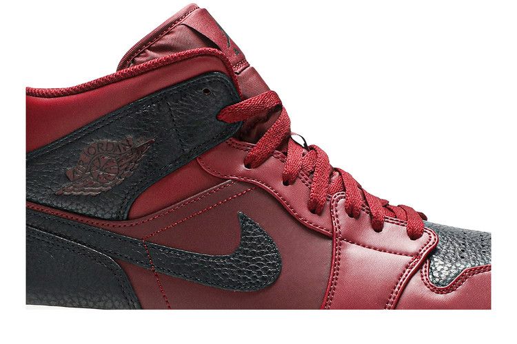 Jordan 1 Retro Mid Team Red Black