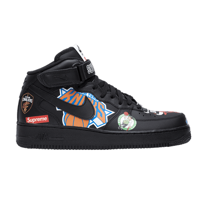 Nike Air Force 1 Mid Supreme NBA Black