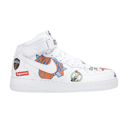Nike Air Force 1 Mid Supreme NBA White