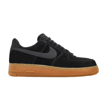 Nike Air Force 1 Low '07 Black Suede Gum