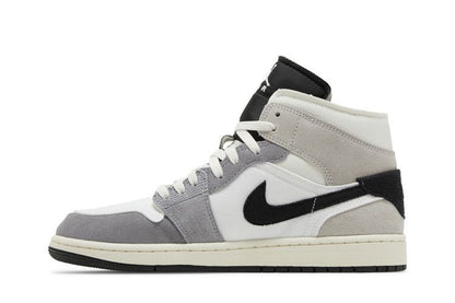 Jordan 1 Mid SE Craft White Cement Grey Black