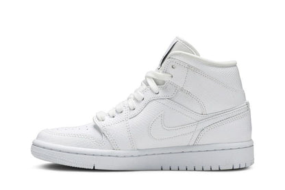 Jordan 1 Mid White Snakeskin (Women's)