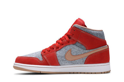 Jordan 1 Mid Denim Red