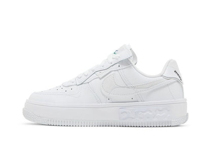 Nike Air Force 1 Low Fontanka Triple White Multi Color Swoosh (Women's)