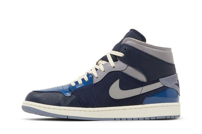 Jordan 1 Mid SE Craft Obsidian French Blue Ashen Slate White