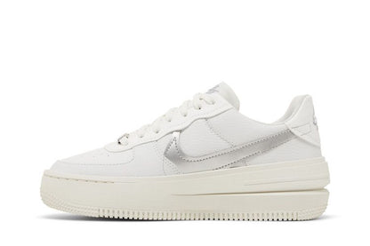 Nike Air Force 1 PLT.AF.ORM Summit White Metalic Silver (Women's)