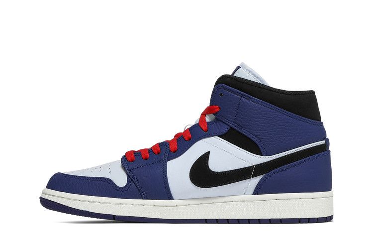 Jordan 1 Mid Deep Royal Blue Black