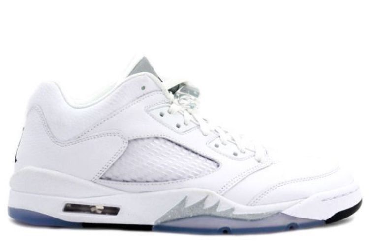 Jordan 5 Retro Low Metallic White (Women's)
