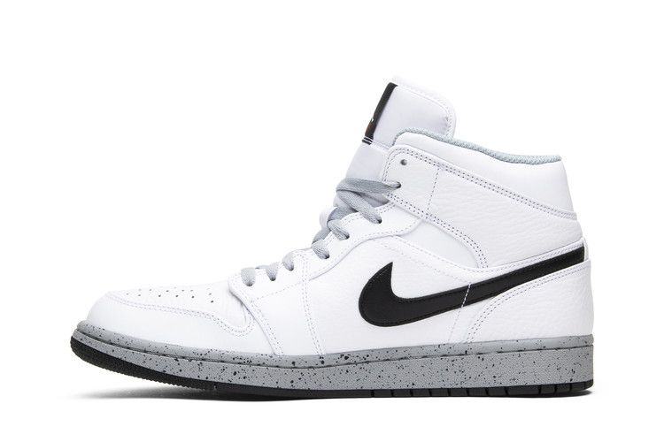 Jordan 1 Mid White Cement