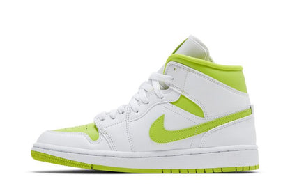 Jordan 1 Mid White Lime (Women's)