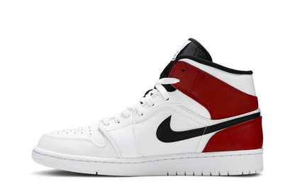 Jordan 1 Mid White Black Gym Red