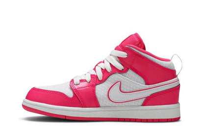 Jordan 1 Mid Hyper Pink White (PS)