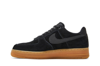 Nike Air Force 1 Low '07 Black Suede Gum