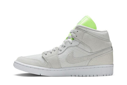 Jordan 1 Mid Vast Grey Ghost Green (Women's)