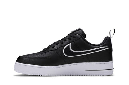 Nike Air Force 1 Low Black White Contrast Swoosh