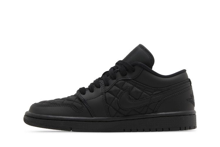 Jordan 1 Low Triple Black Quilted (Women's)
