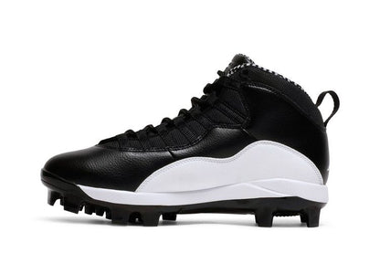 Jordan 10 Retro MCS Cleat Black White