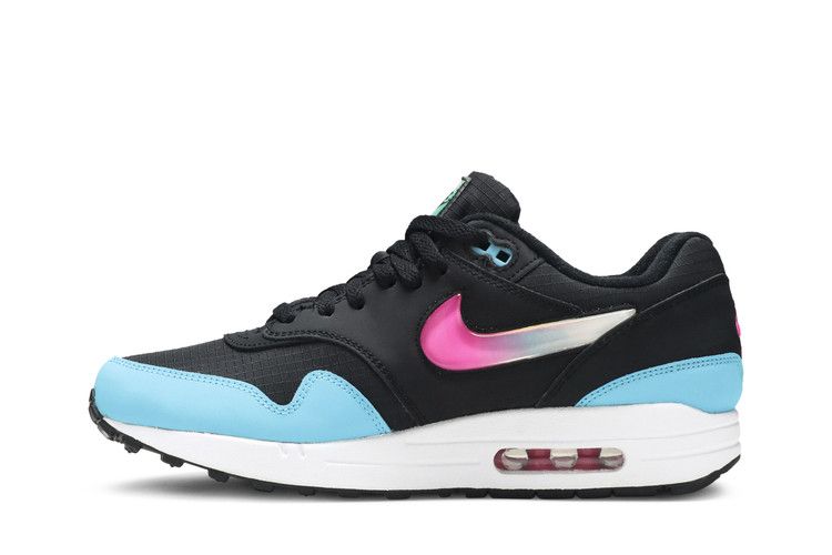 Nike Air Max 1 Jelly Swoosh Black Fuchsia Blue Fury