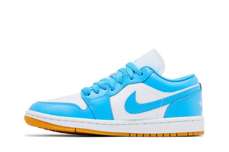 Jordan 1 Low White Gum Light Brown Dark Powder Blue (Women's)