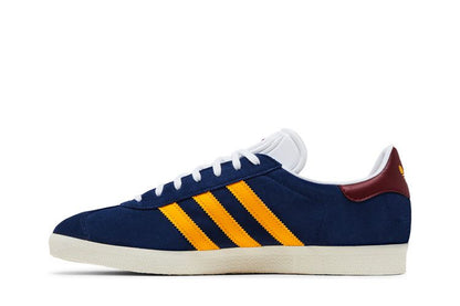 adidas Gazelle Dark Blue Crew Yellow Burgundy