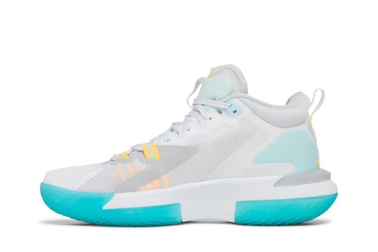 Jordan Zion 1 White Dynamic Turquoise