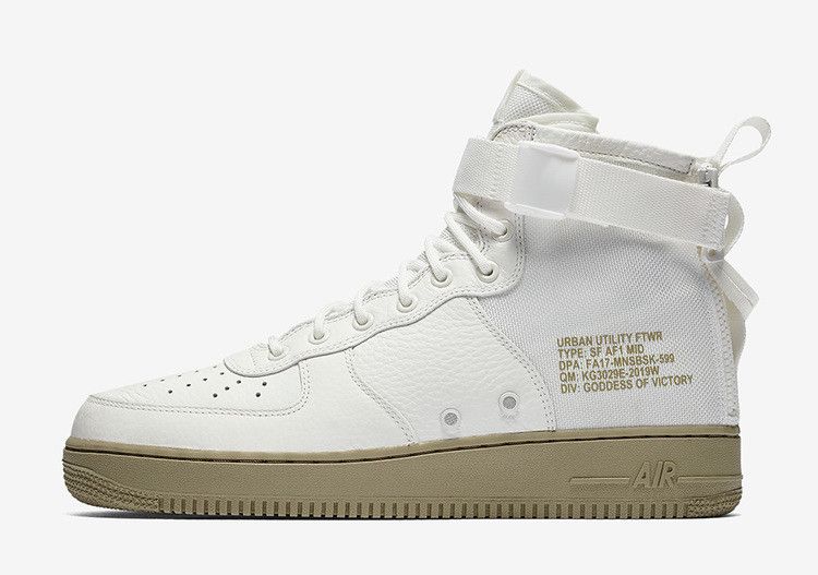 Nike SF Air Force 1 Mid Ivory Olive