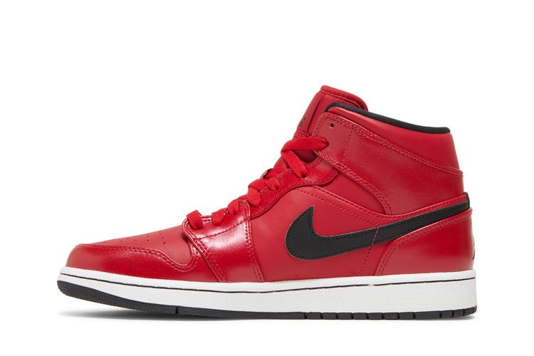 Jordan 1 Mid Gym Red Black Patent