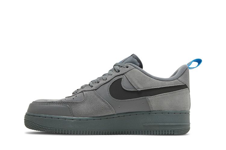 Nike Air Force 1 Low Cut Out Swoosh Grey