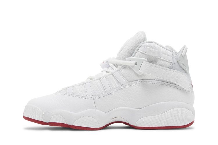 Jordan 6 Rings White Red Sole