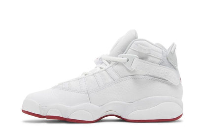 Jordan 6 Rings White Red Sole