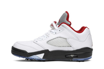 Jordan 5 Retro Low Golf Fire Red (Silver Tongue)