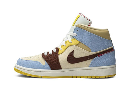 Jordan 1 Mid SE Fearless Maison Chateau Rouge