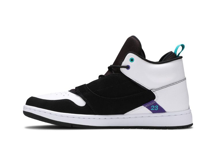 Jordan Fadeaway Black White Grape