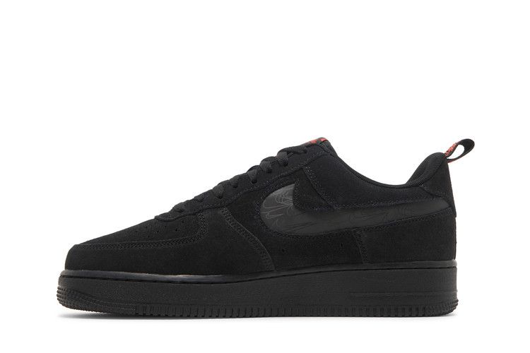 Nike Air Force 1 Low Multi-Swoosh Black Crimson