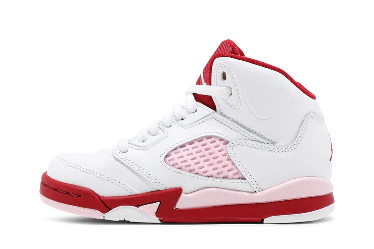 Jordan 5 Retro White Pink Red (PS)