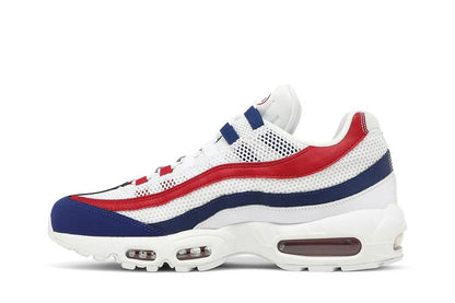 Nike Air Max 95 White Deep Royal Blue Gym Red