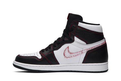 Jordan 1 Retro High Defiant White Black Gym Red