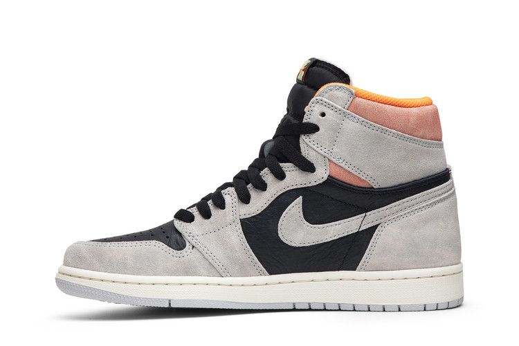 Jordan 1 Retro High Neutral Grey Hyper Crimson