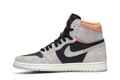 Jordan 1 Retro High Neutral Grey Hyper Crimson
