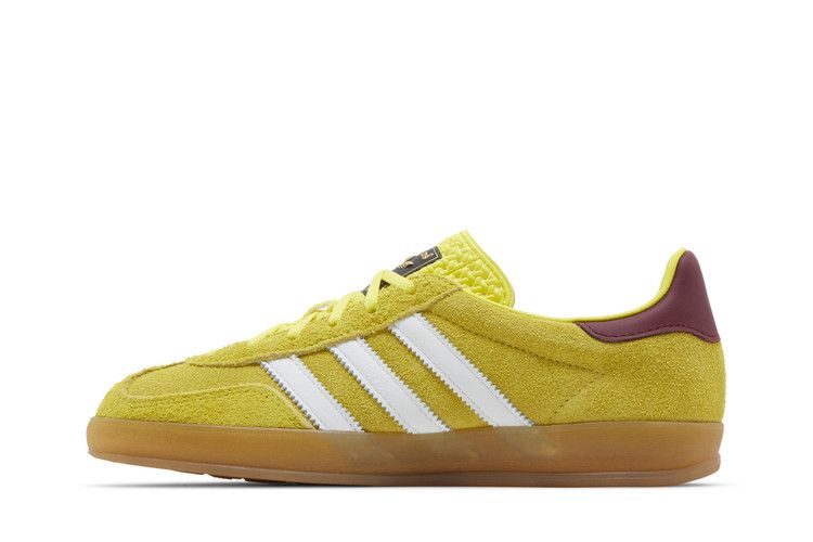 adidas Gazelle Indoor Bright Yellow Collegiate Burgundy (Women's)