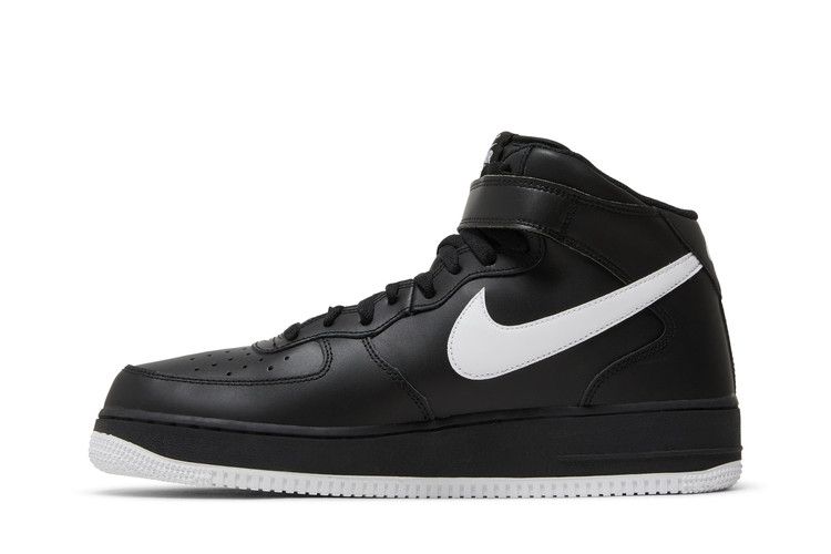 Nike Air Force 1 Mid '07 Black White Sole