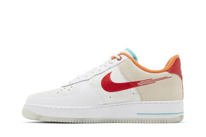 Nike Air Force 1 Low '07 PRM Just Do It White Red Teal