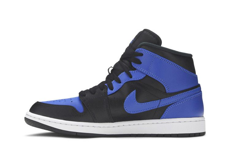 Jordan 1 Mid Hyper Royal Tumbled Leather