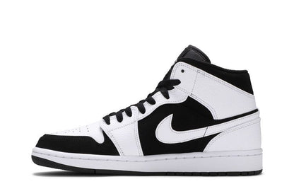 Jordan 1 Mid White Black