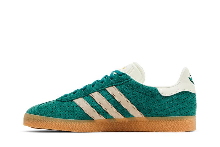 adidas Gazelle Collegiate Green Wonder Beige Gold Metallic