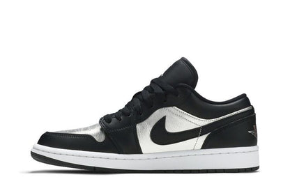 Jordan 1 Low SE Black Metallic Silver (Women's)