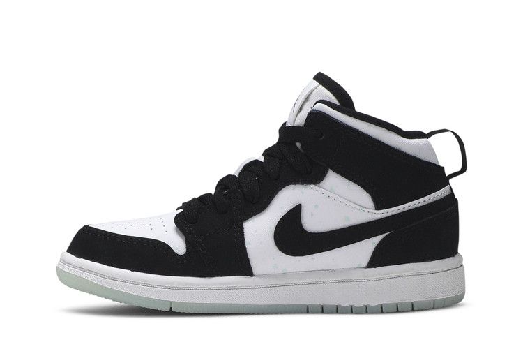 Jordan 1 Mid White Black Teal Tint (PS)